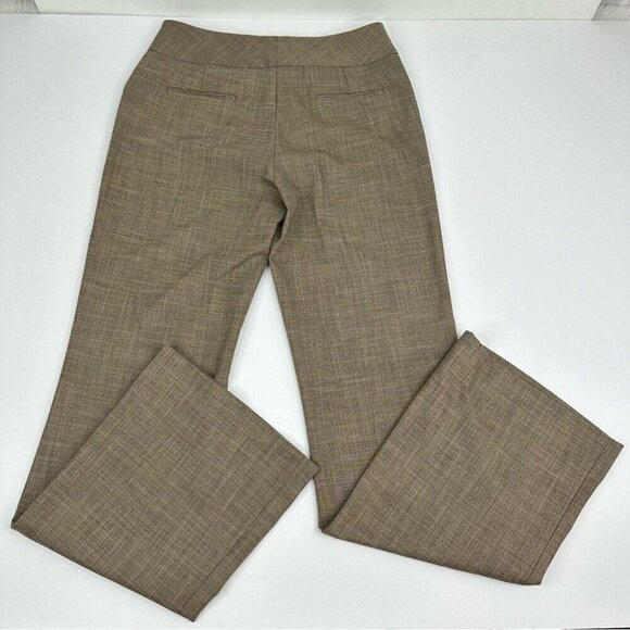 Tahari ASL Women's Tan Mid-Rise Flare Business Career Trouser 4T/W30/L33 - Picture 4 of 10